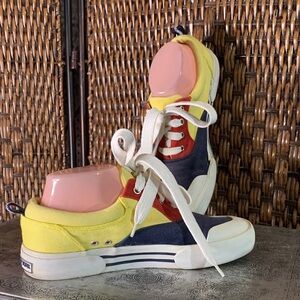 Vintage Jones New York Colorblock Canvas Sneakers Size 8.5